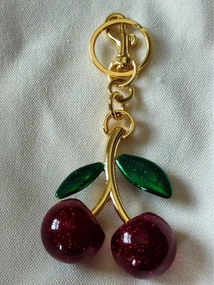 Porte clé cerise