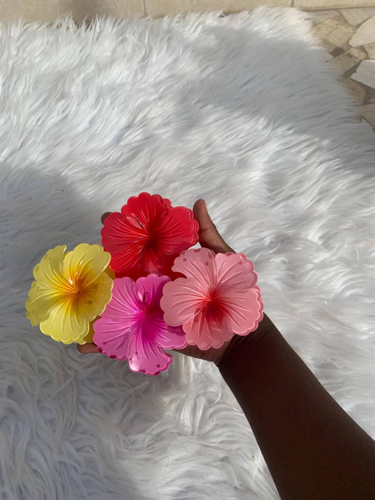 🎀pince en fleurs d’hibiscus 🎀