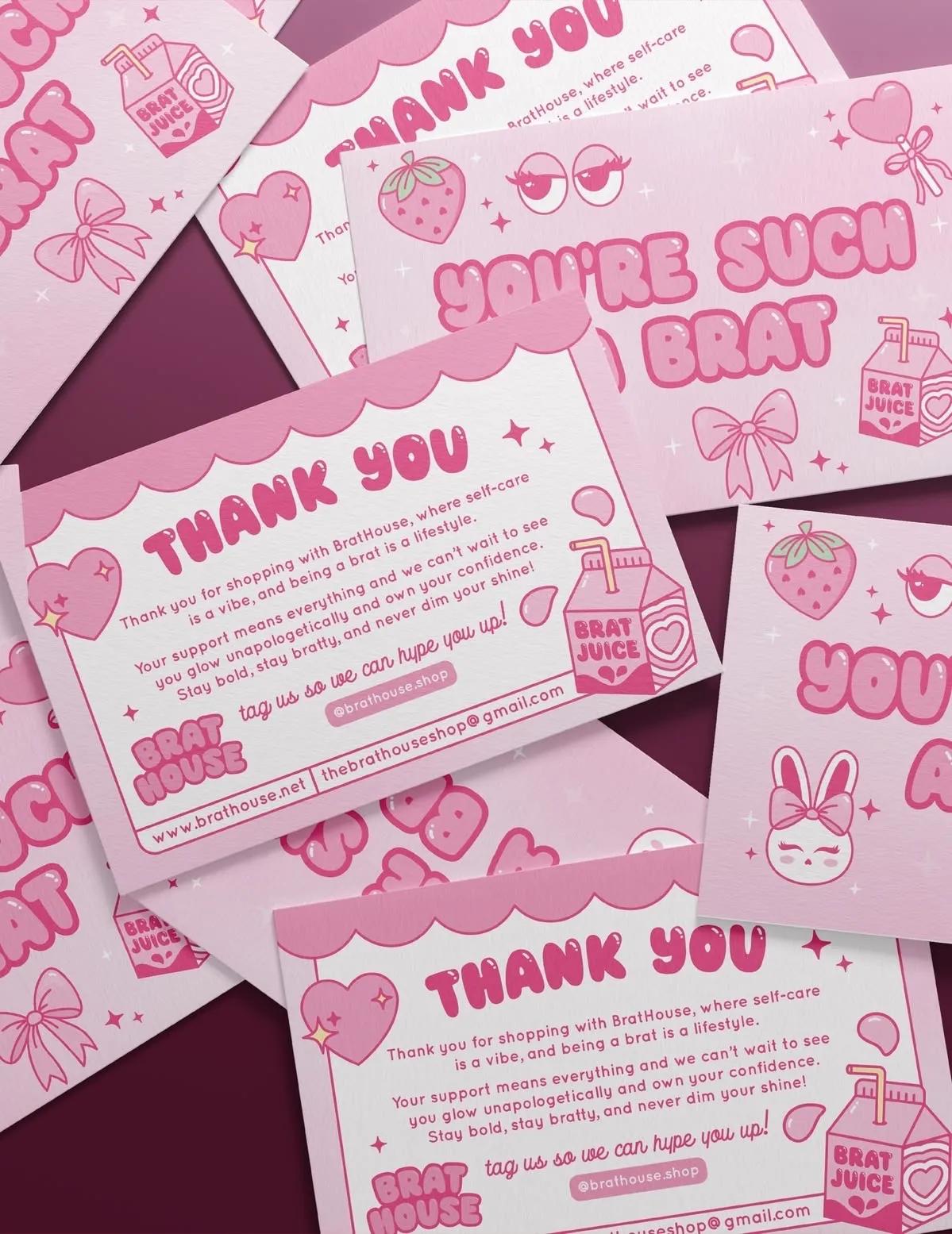 🎀carte de remerciement et de fidélité personnalisée 🎀