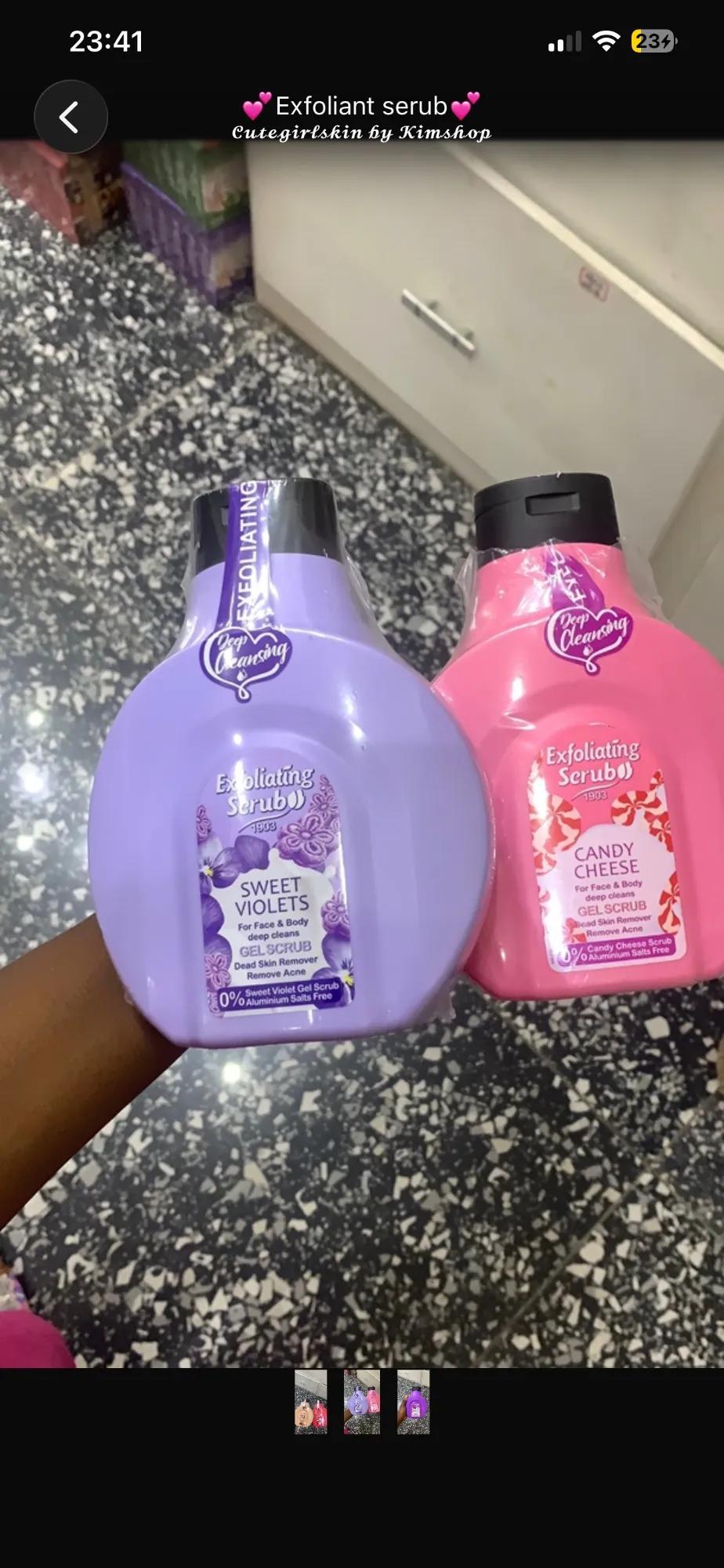 🎀 exfoliant scrub🎀