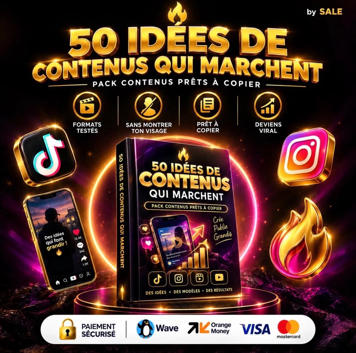 📱 50 Idées de Contenus qui Marchent 🔥