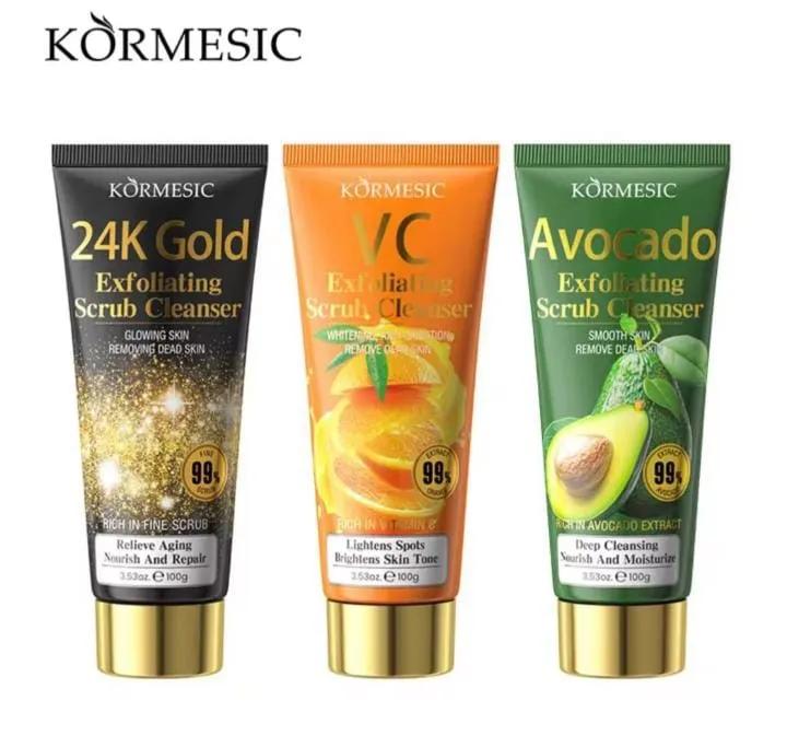 Gel et gommage nettoyant visage