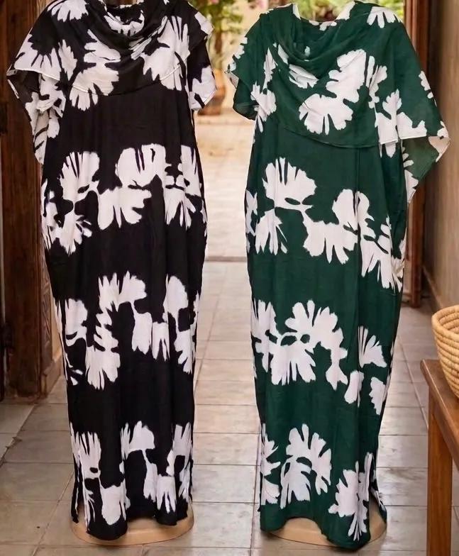 Robe simple en coton + voile adapté à votre corps et confortable