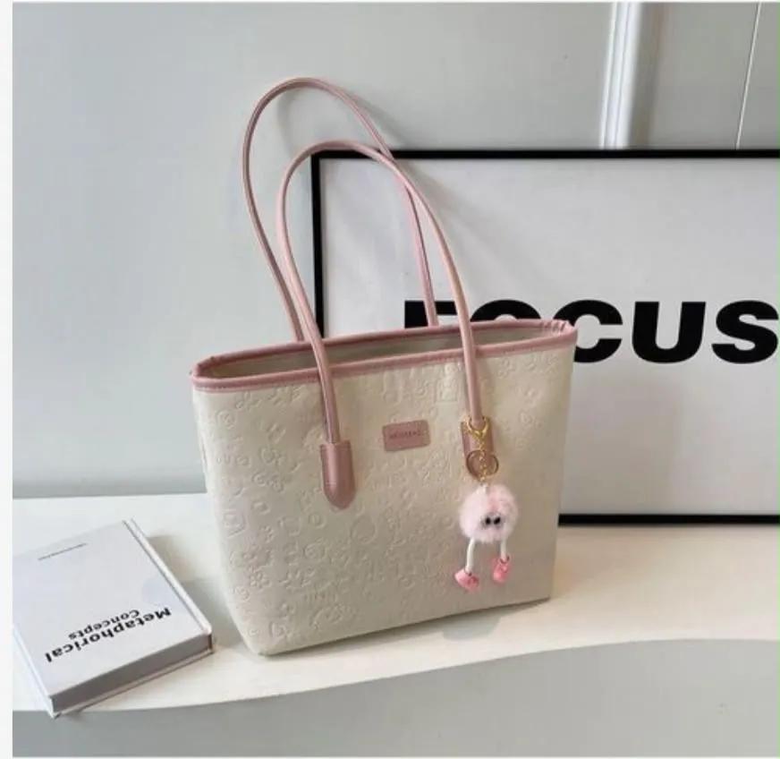 Sac à main blanc rose