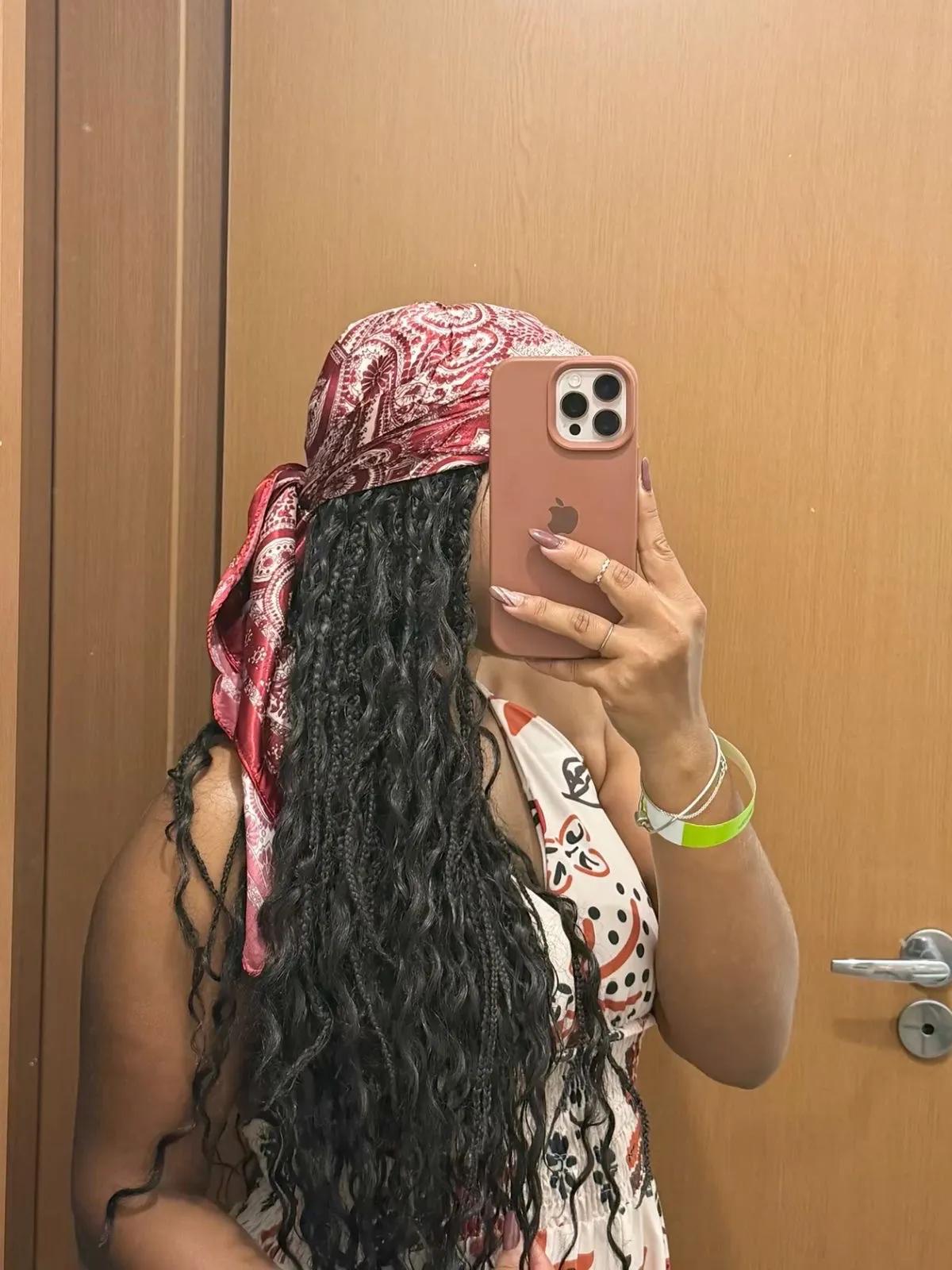 Peruque Mermaid braides + foulard