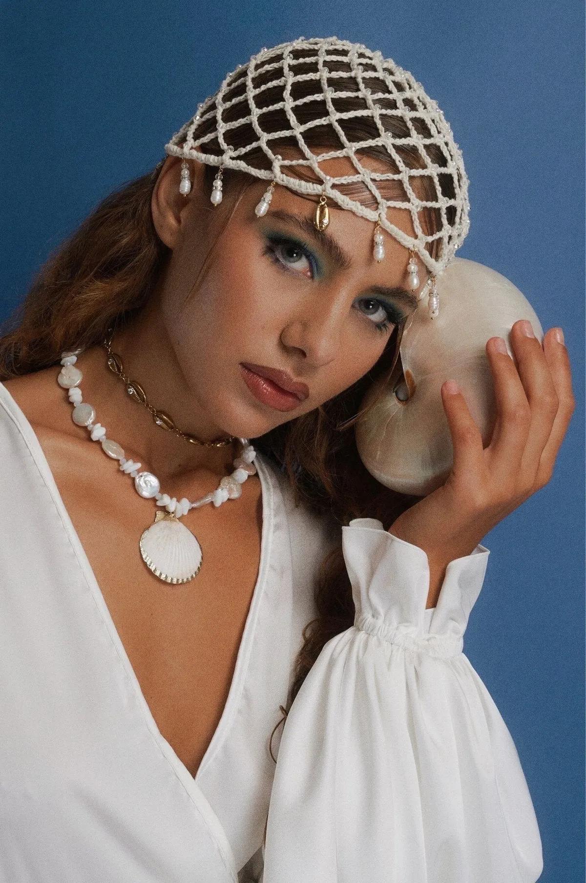 Mesh stich bonnet crochet